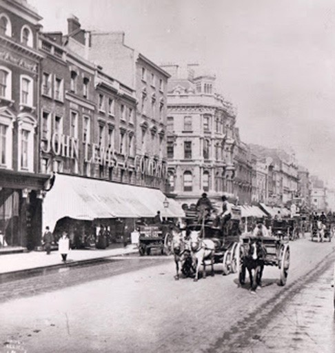 The John Lewis store on Oxford Street in 1864